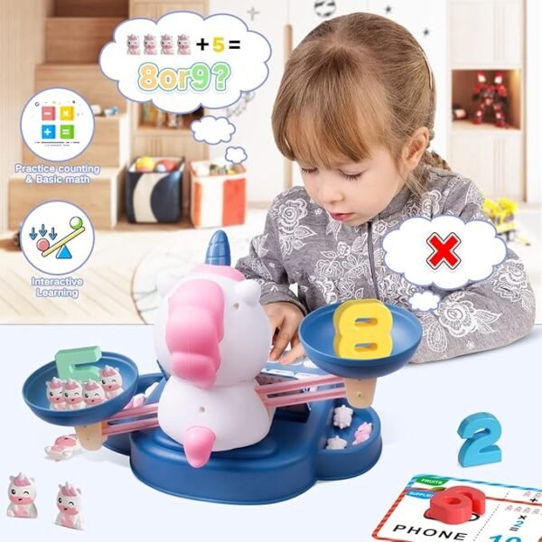 Unicorn Learning Toy – Preschool Math, Counting & Letter Activities for Kids Ages 3–7 - Image 2