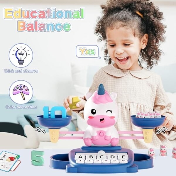 Unicorn Learning Toy – Preschool Math, Counting & Letter Activities for Kids Ages 3–7 - Image 3