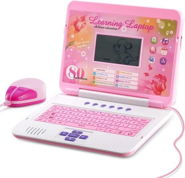 Kids Learning Laptop – 80 Educational Activities for Ages 5+ (Alphabet, Math, Games & Music)