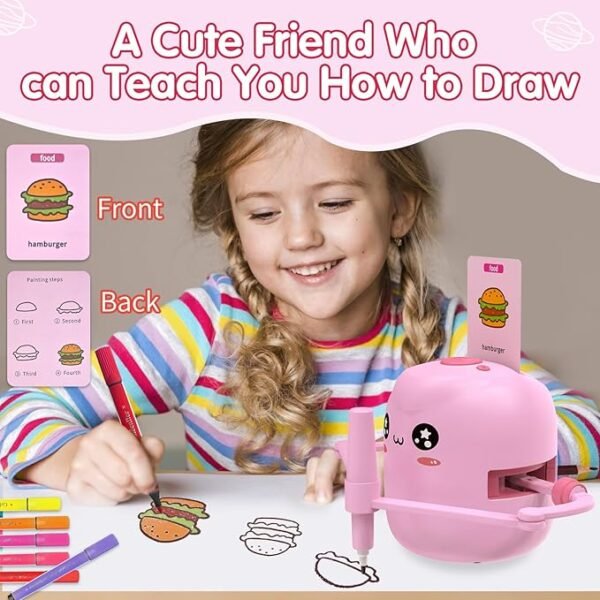 Drawing Robot for Kids – Educational Painting Toy with Voice Interaction & 150 Cards, Ages 5–9 - Image 2
