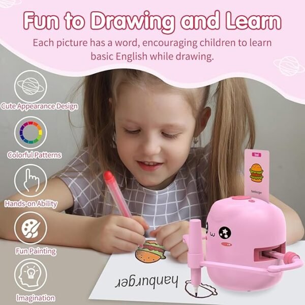 Drawing Robot for Kids – Educational Painting Toy with Voice Interaction & 150 Cards, Ages 5–9 - Image 3