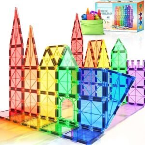 Magnetic Tiles STEM Toy – 40-Piece Building Set for Kids Ages 3+, Montessori & Sensory Learning